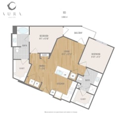 Centric One90 Apartments B3 Floor Plan
