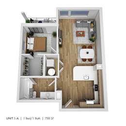 The 72nd Apartments | One Bedroom A