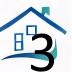 a drawing of a house with the number
