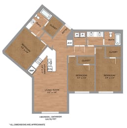 Ebony-Floorplan at Urban Square, Denton