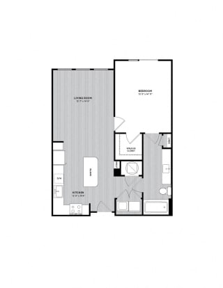 A2 Floor Plan at The Parker at Maitland Station, Maitland, 32751