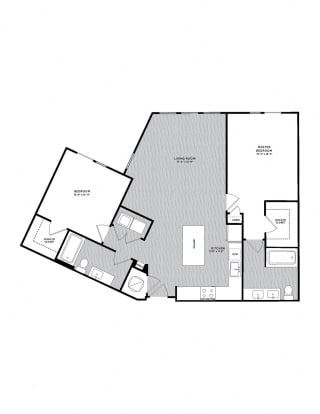 B3 Floor Plan at The Parker at Maitland Station, Maitland, FL, 32751