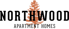 the logo for northwoods apartment homes