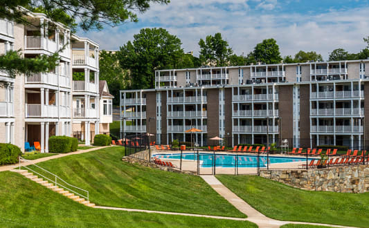 take a dip in the resort style pool