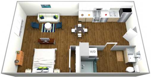 The Roy Studio Apartment Type B Floor Plan