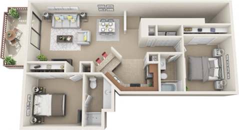 Canterbury Floor Plan at Sereno Townhomes, Glendale, Arizona