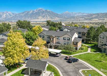 A residential area with house at Bluffs Apartments, Utah, 84065