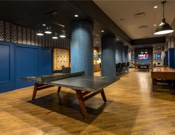Game room at Shearwood Station, New York