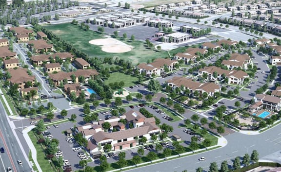 Drone View at Arrive at Rancho Belago, Moreno Valley, CA, 92555