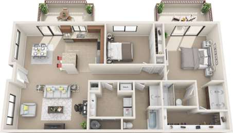 Dover Floor Plan at Sereno Townhomes, Glendale