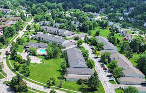 Liberty Hill Apartments property aerial view