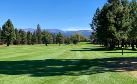 a view of the 8th hole at canyonlands golf club