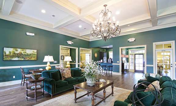 Decorated Living Room With Natural Light at Century South Shore, League City, TX, 77573