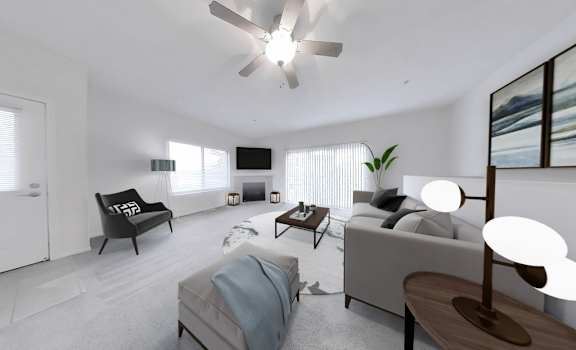 Spacious living room
