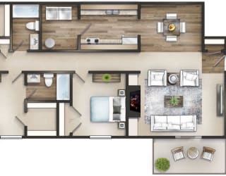 Floor Plan 3BR/2Bath