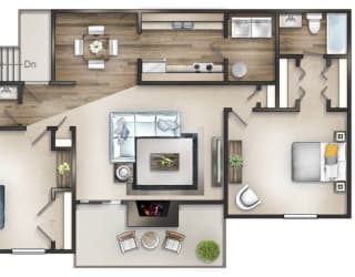 Floor Plan 2BR/2Bath