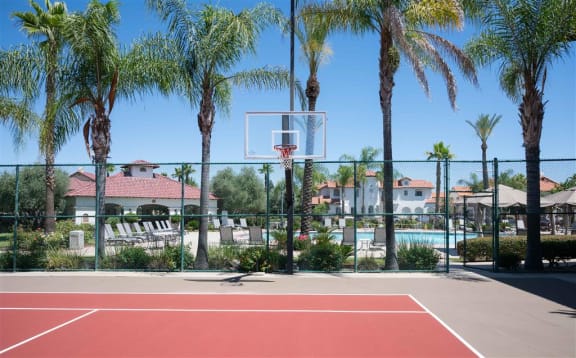 Full Outdoor Basketball Court at Dominion Courtyard Villas, Fresno