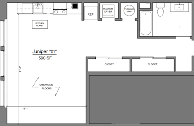  Floor Plan Juniper (Studio)