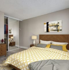 a bedroom with a bed at La Jolla Blue, California, 92122