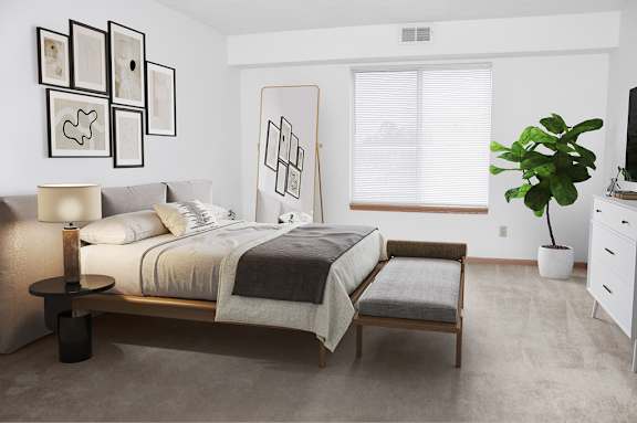 Main bedrooms accommodate king size furniture