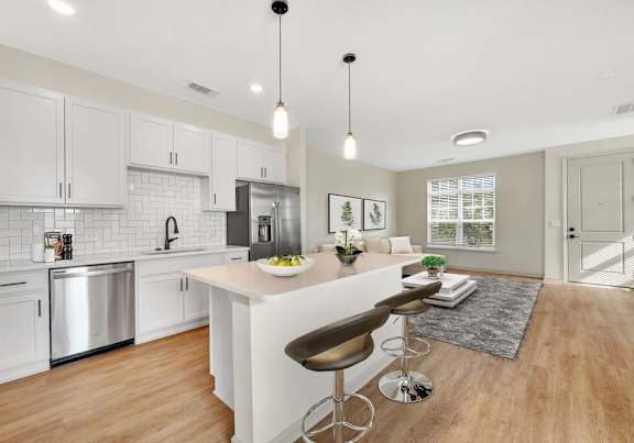 Gourmet Kitchen at Riverside Flats at Aberfoyle Village, Belmont, NC 28012