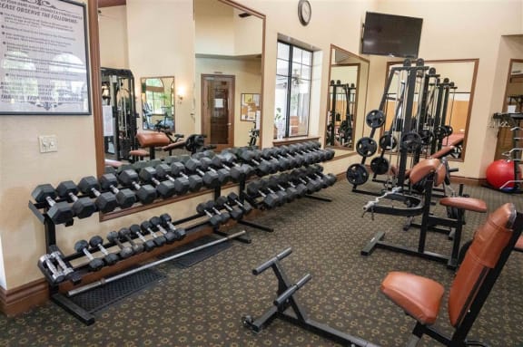 Fitness Center at Dominion Courtyard Villas, California, 93720