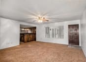 Thumbnail 11 of 22 - Ceiling Fan In Living Room at Barcelona Apartments, Visalia, CA
