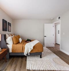 Tara Hill Apartments in Anaheim, California Model Bedroom