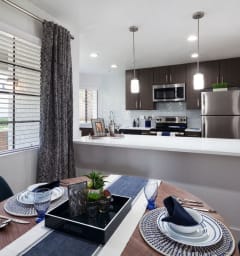 Living Room With Kitchen at The Bryant Apartments at Yorba Linda, California, 92887