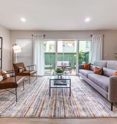 Tara Hill Apartments in Anaheim, California Model Living Room