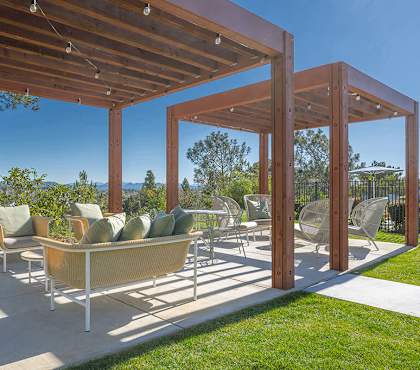 View Deck Seating at The Resort at Encinitas Apartments in Encinitas CA