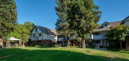Lush Green Outdoor Spaces at Oxford Park Apartments, Fresno, 93720