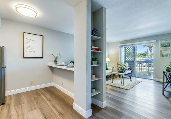 Spacious living room at Aventine at Lantana - 55+ Active Adult Apartments, Florida, 33462