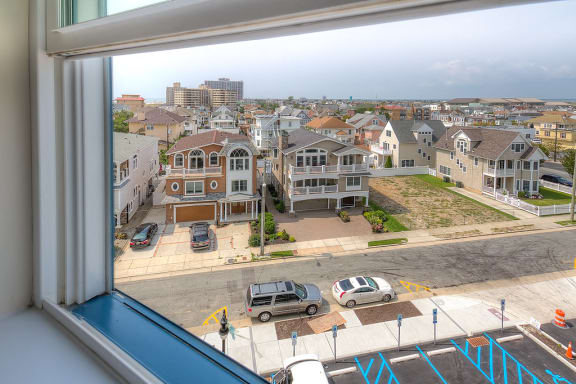 View from window of interior