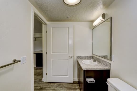 View of Bathroom from Tub