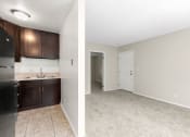 Thumbnail 24 of 41 - West Hills apartments kitchen and living area