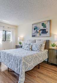 Cozy bedroom at Park Tower - 55+ Active Adult Apartments, Lauderhill, FL, 33319