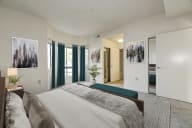 our apartments offer a bedroom with a king sized bed