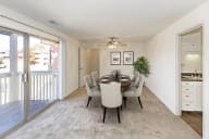 Dining area with balcony at The Bridges at Foxridge, Kansas