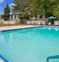 the swimming pool at our apartments with a resort style pool