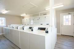 a washer and dryer in the laundry room of a home