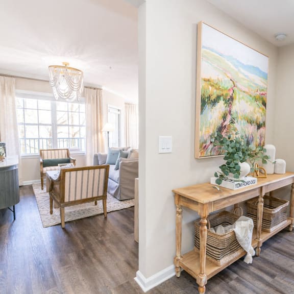 Living room at The Ledges Apartment Homes, Groton, 06340