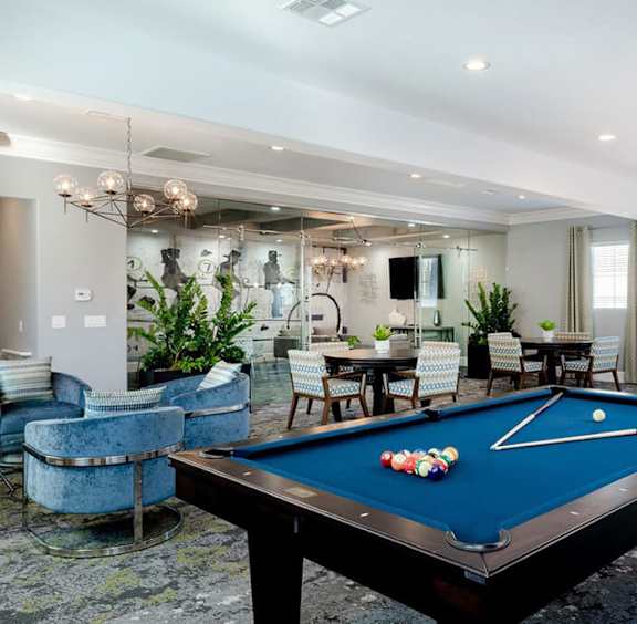 Billiards Table at The Missions at Rio Vista, San Diego