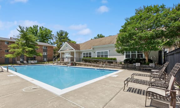 Swimming pool at Parklane Apartments in Gaithersburg MD