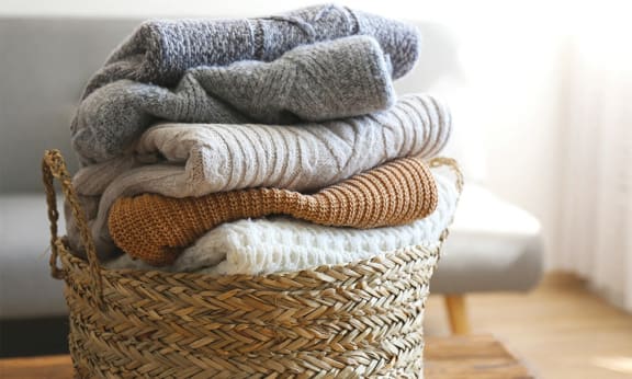 Stock image of towels