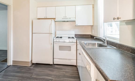 Kitchen at Sutterfield Apartments in Providence RI