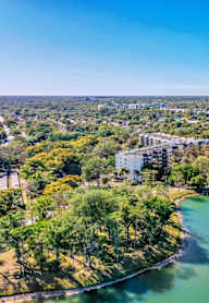 Aerial view of property at Park Tower - 55+ Active Adult Apartments, Lauderhill, FL