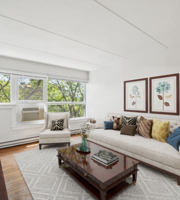 Living Room with Sofa and Coffee Table.