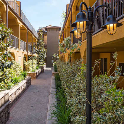 Lush Courtyards at The Verandas, Canoga Park, CA, 91304