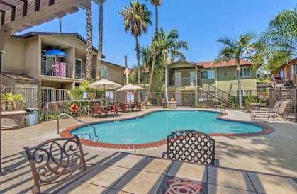 view of pool and lounge chairs